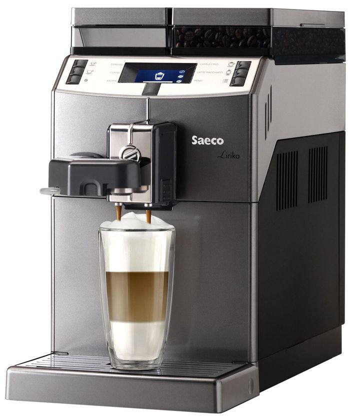 Кофемашина автоматическая Saeco Lirika One Touch Cappuccino (RI9851/01), Черный